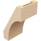 Ekena Millwork 5-inch W x 6-inch D x 10-inch H Westlake Rough Cedar Woodgrain TimberThane Knee Brace, Primed BRCUR05X06X10WTLRCPR - alternate 5